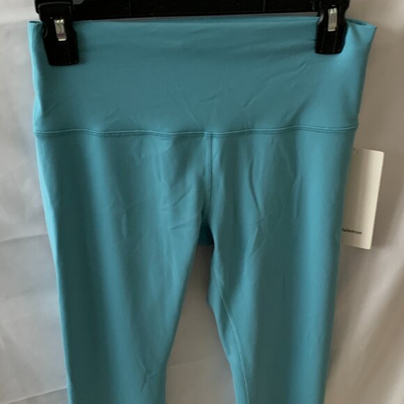 LULULEMON Wunder Train High Rise Leggings Tights in Blue Sz 8 - Picture 2 of 6